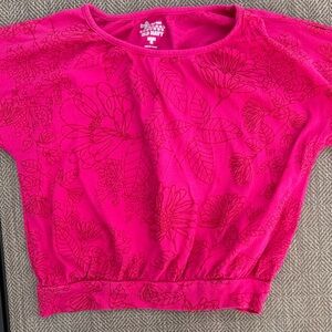 Old Navy Pink Floral Kids Tee